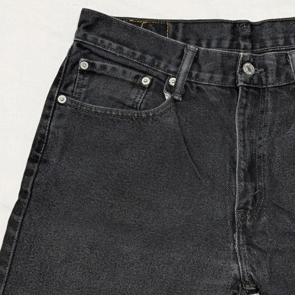 Levi's 511 Slim Fit Red Tab Black Denim Jeans Mens W33 L32